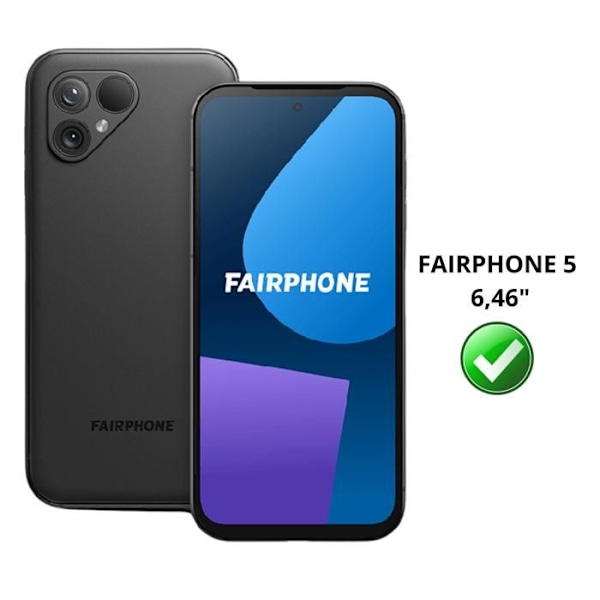 Hærdet Glas - Phonillico® - Fairphone 5 - Pakke med 2 - Ridsemodstandsdygtig - Skærmbeskyttelse Transparent