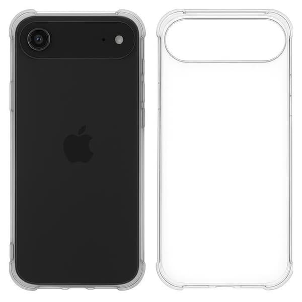 Coque til iPhone 17 AIR - Stødabsorberende Beskyttelse Silikone Blød Transparent Phonillico® Transparent