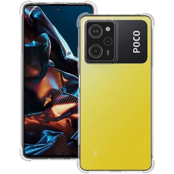 Coque til Xiaomi Poco X5 PRO 5G - Stødabsorberende Beskyttelse TPU Blød Gennemsigtig Phonillico®