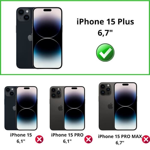 Transparent Cover for iPhone 15 PLUS - Ultra Thin Soft TPU Protection Phonillico®