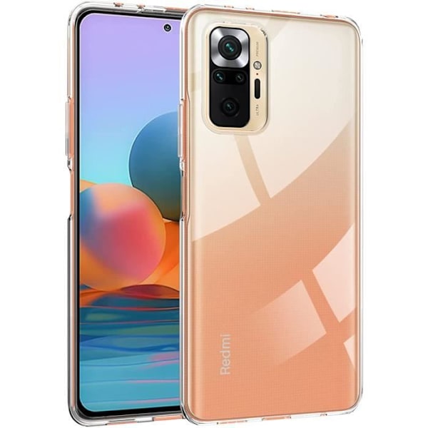 Coque pour Xiaomi REDMI NOTE 10 PRO - Silikoni Geeli TPU Läpinäkyvä Pehmeä Ultra Ohut Phonillico® Transparent
