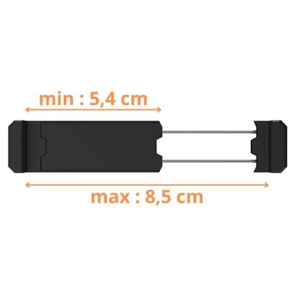 Stöd för bil till Oppo A16-A53-A54-A57-A72-A74-A76-A77-A94-A96 - stöd för luftutlopp