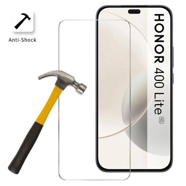 Coque för Honor 400 Lite 5G och 2 Tempererat Glas Skärmskydd Phonillico® Transparent