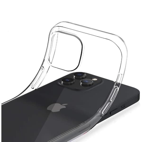 Coque - PHONILLICO - iPhone 12 PRO MAX - Silikon Gel TPU - Transparent - Ultra Tunn Transparent