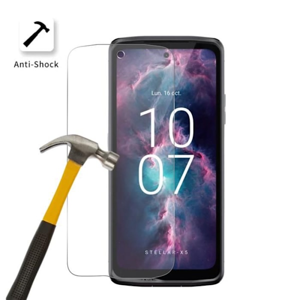 Näyttösuojus - Phonillico® - Crosscall Stellar X5 - Karkaistu Lasi - 4 Pakkausta - Naarmuuntumaton Transparent