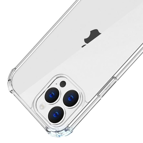 Stötsäker Skal för iPhone 16 PRO MAX - Transparent Mjuk Silikon Phonillico® Transparent