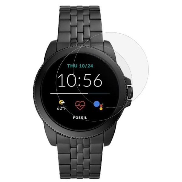 Hærdet Glas til Fossil Gen 5E 42mm 44mm [Sæt af 2] Skærmbeskyttelsesfilm til Ur Anti-Ridse Phonillico® Transparent