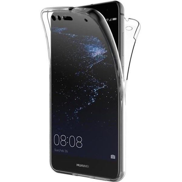 Huawei P10 LITE-skal - Helkroppstransparent TPU-gelskydd Framsida Baksida Skydd Mjukt Silikon Phonillico® Transparent