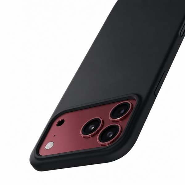Sort cover til iPhone 18 PRO MAX og 2 hærdede glas skærmbeskyttelse Phonillico® Svart