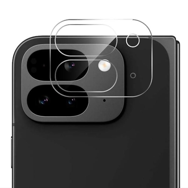 Beskyttelseskamera - Phonillico® - Google Pixel 9 Pro Fold - Tempereret Glas - Pakke med 2 - Ridseresistent Transparent