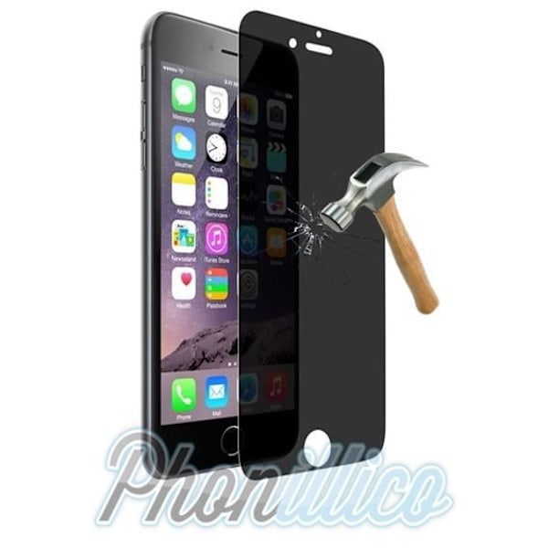 Film skydd, härdat glas, anti-spion, Apple iPhone 6PLUS/6SPLUS, Phonillico®