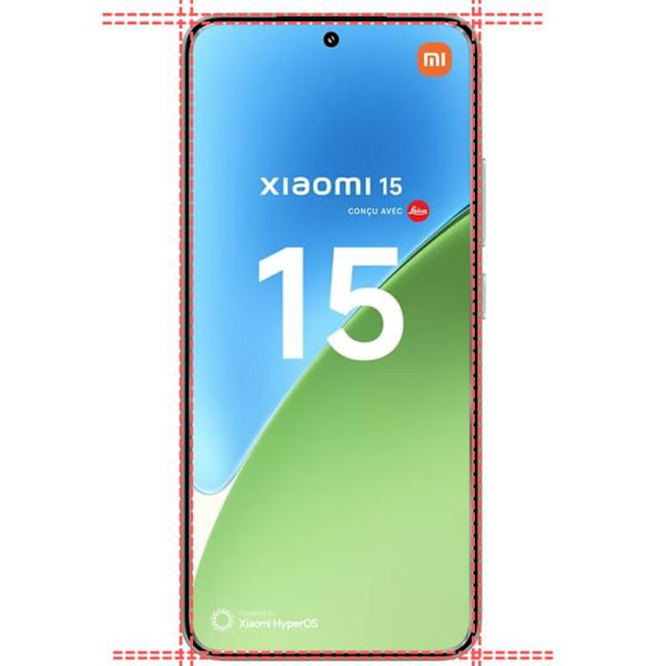 Häftigt Glas - Phonillico® - Xiaomi 15 - Pack 2 - Repellerande mot repor - Skärmskydd Transparent
