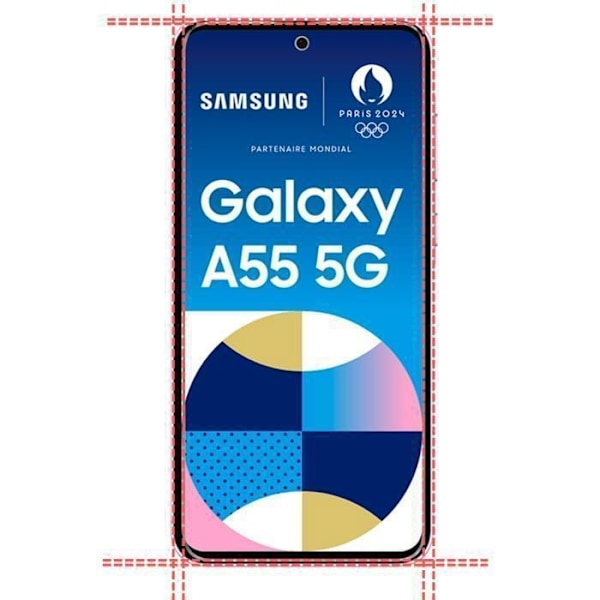 Suojakalvo - Phonillico® - Samsung Galaxy A55 5G - Karkaistu lasi - Pakkaus 2 - Naarmuuntumaton Transparent