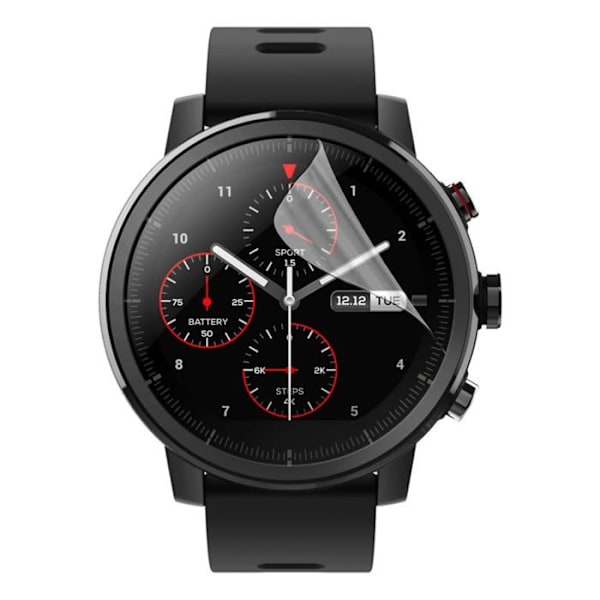 Skärmskydd för Amazfit Stratos 3 [Pack 8] Ultratunn Plastfilm Skyddande Phonillico Transparent