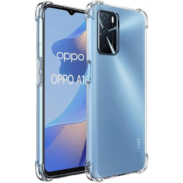 Fodral till OPPO A16 - Stötsäkert skydd Mjukt silikon Transparent Phonillico® Transparent