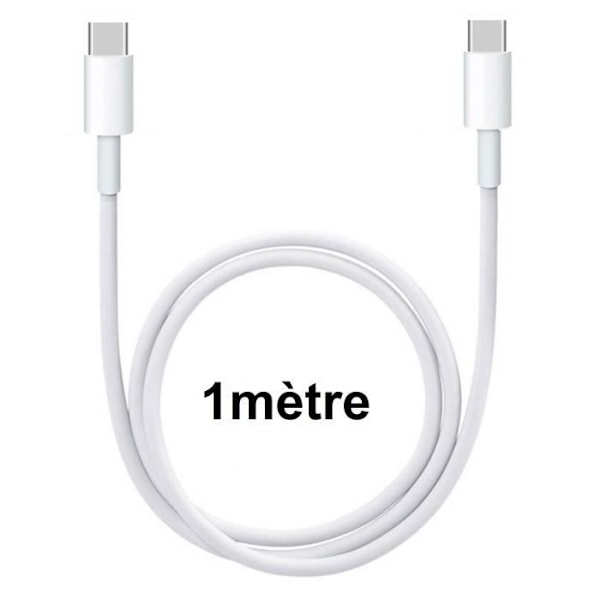 Snabbladdare 18W + kabel för DJI RC / DJI RC PRO radiostyrning för Drone Phonillico® - Vit