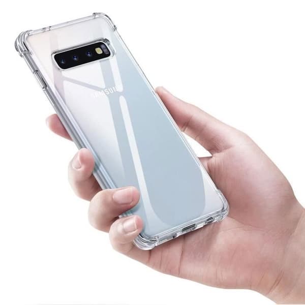 Coque til Samsung Galaxy S10 PLUS - Transparent Gel TPU Blød Silikone Stødabsorberende [Phonillico®] Transparent