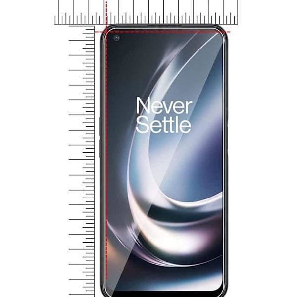 OnePlus Nord CE 2 Lite 5G:ssä käytettävä Tempered Glass [2 kappaleen pakkaus] Näytönsuojakalvo Phonillico® Transparent