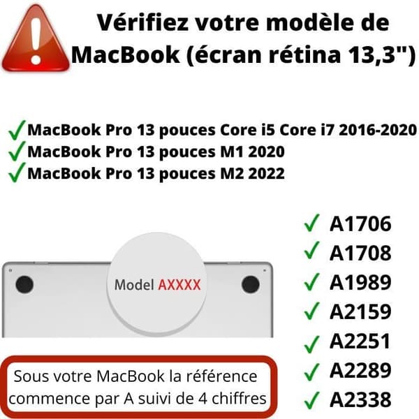Coque til MacBook Pro 13 - Beskyttelse 360 Hårdt Etui Transparent Phonillico® Transparent