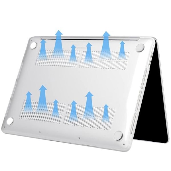 Coque för MacBook Pro 14 - Phonillico - Transparent - Skydd 360 - Hård - Kompatibel M1 M2 M3 Transparent
