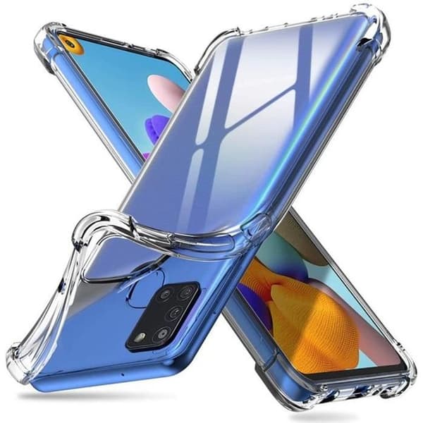 Coque Antichok Silikone Transparent til Samsung Galaxy A21S Phonillico® Transparent