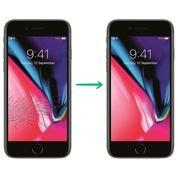 Erstatnings LCD-skærm til iPhone 7 PLUS – Samlet berøringsglas Phonillico®