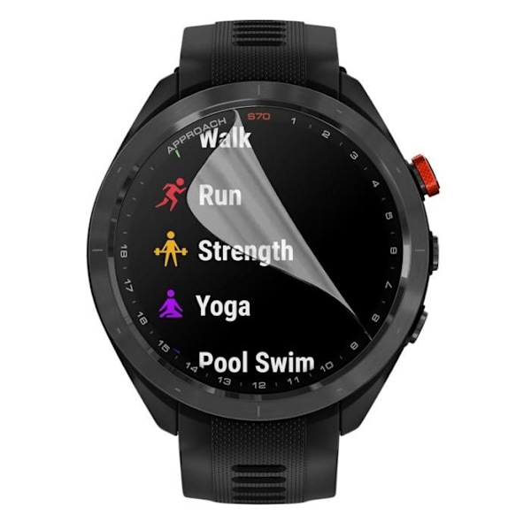 Skärmskydd för Garmin Approach S70 - 47mm [Pack 6] Ultra Tunn Skyddande Plastfilm Phonillico Transparent