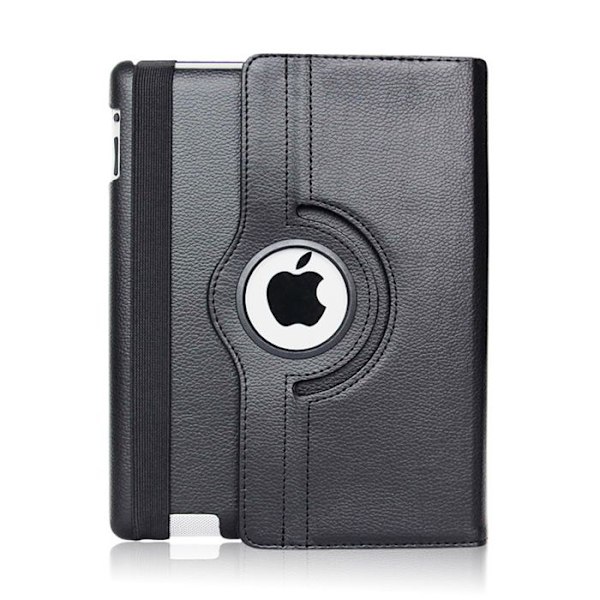 Coque iPad Air 11" M2 2024 - Phonillico - Rotationset 360 - Elastisk Beskyttelse - Sort Svart