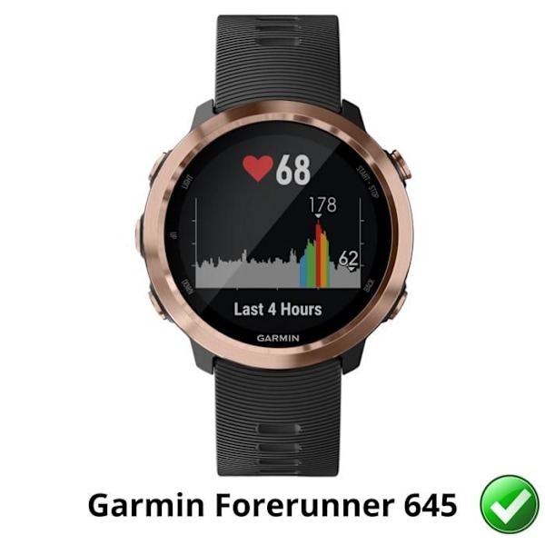 Skyddsskärm för Garmin Forerunner 645 [Pack 6] Hållbart Ultra Tunt Plastiskt Skyddsfördelande Phonillico Transparent