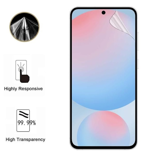 Skærmbeskyttelse - Phonillico - Samsung Galaxy S24 FE - Pakke 2 - Ultra Tynd - Ridsefast Transparent