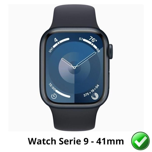 Skärmskydd för Watch Serie 9 - 41mm [Pack 6] Ultra Tunn Plastfilm Skydd Phonillico Transparent