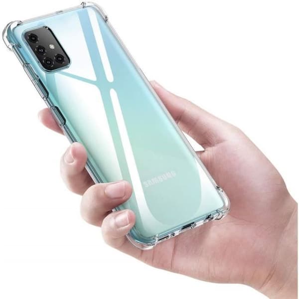 Coque Antichoc Silikone Transparent til Samsung Galaxy A71 Phonillico® Transparent
