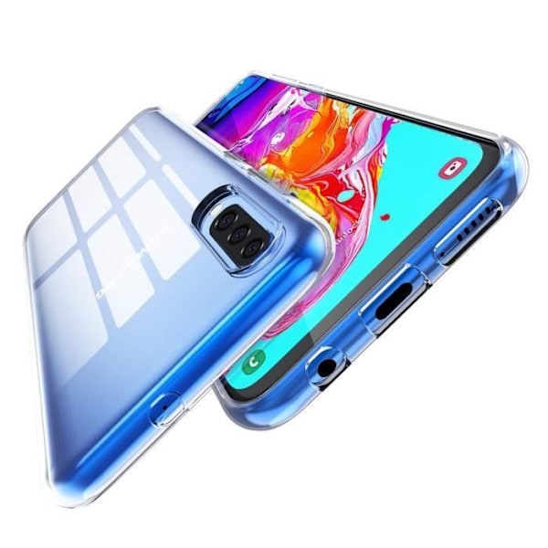 Fodral för Samsung Galaxy A70 och 2 transparenta härdade glashållare [Phonillico®]