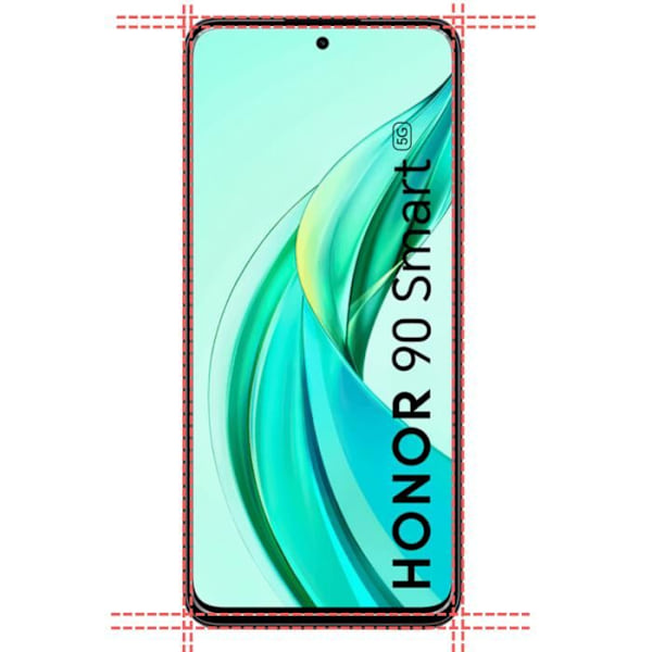 Fodral - Phonillico - Honor 90 Smart 5G - Mjukt - Transparent - Reptåligt Transparent