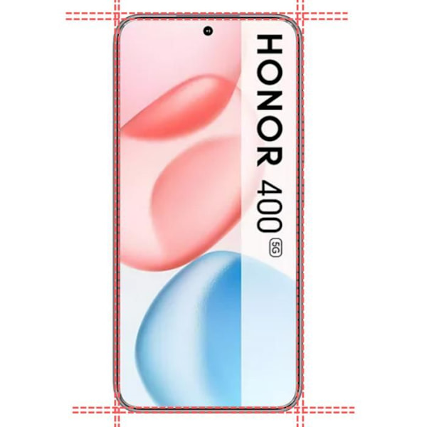 Härdat Glas - Phonillico® - Honor 400 5G - Pakt med 4 - Repbeständig - Transparent Transparent