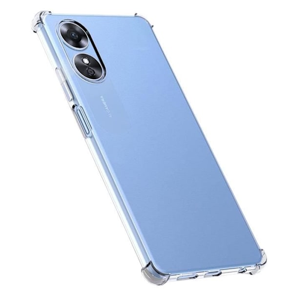 Fodral till Oppo A17 - Stötsäkert Skydd TPU Mjukt Transparent Phonillico®