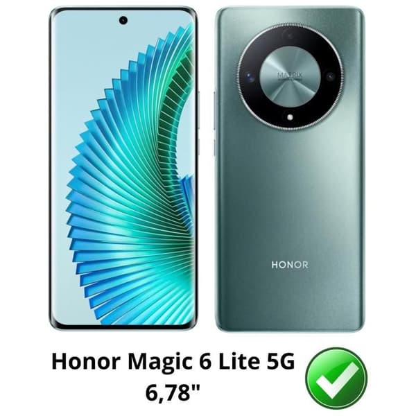 Coque til Honor Magic 6 Lite 5G - Stødabsorberende Beskyttelse TPU Blød Gennemsigtig Phonillico® Transparent
