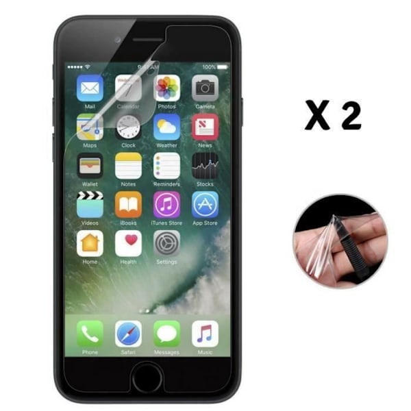 Beskyttelsesglas - Phonillico - iPhone SE 2020 - Pakke med 2 - Ultra tynd - Kradsikker