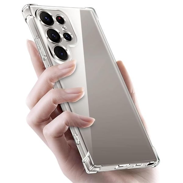 Coque - Phonillico® - Samsung Galaxy S24 ULTRA - Stødabsorberende - Blød - Gennemsigtig Transparent