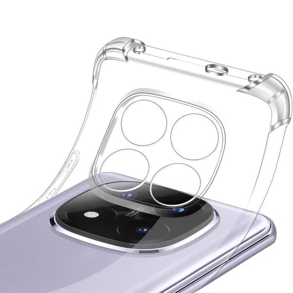 Coque til Xiaomi Redmi Note 14 PRO PLUS 5G - Stødabsorberende TPU Blød Transparent Phonillico® Transparent