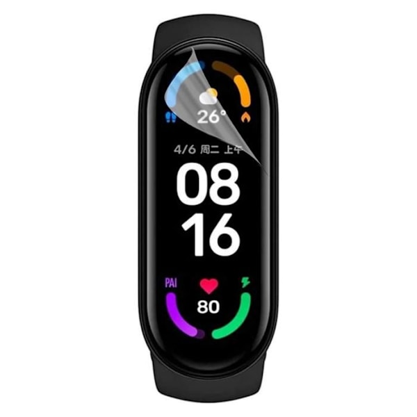 Suojausnäyttö Xiaomi Mi Band 6:lle [Pakkaus 15] Kestävä Ultra Ohut Muovista Suojakalvo Phonillico Transparent