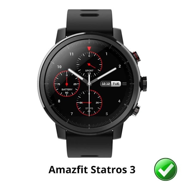 Skärmskydd för Amazfit Stratos 3 [Pack 8] Ultratunn Plastfilm Skyddande Phonillico Transparent