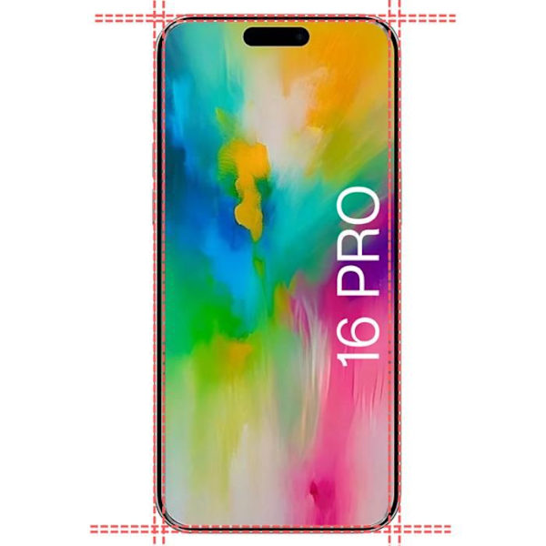 Elokuvateippi iPhone 16 PRO:lle [Pakkaus 2] Näytön suojalasi Phonillico®