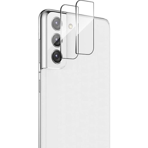 Kameran Täysipeite Samsung S21:lle [2 kpl] Karkaistu Lasinen Takakamera Kalvo Phonillico® Transparent