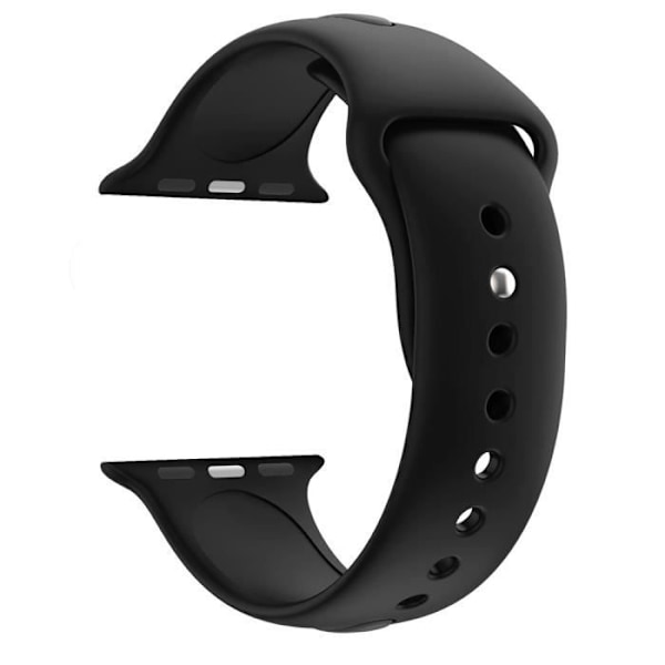 [Kompatibel Apple iWatch 40 mm] Armband Silikon Svart Mjuk Storlek M-L Sport Unisex Ersättning Klocka