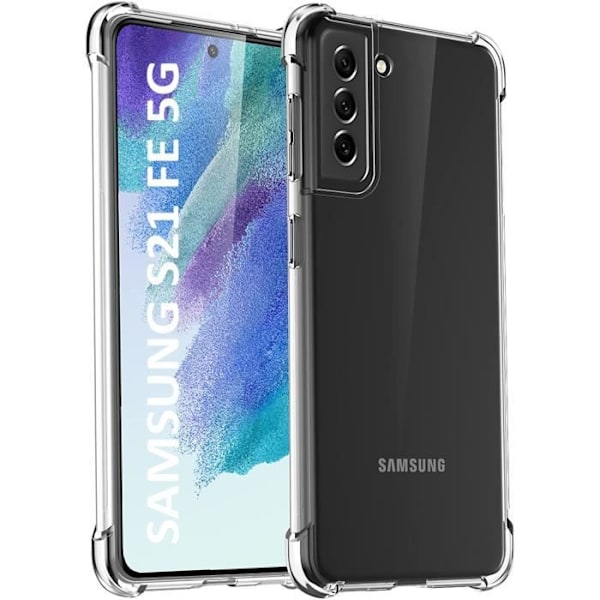 Skal till Samsung S21 FE 5G - Stötsäkert Skyddande Mjukt Silikon Transparent Phonillico® Transparent