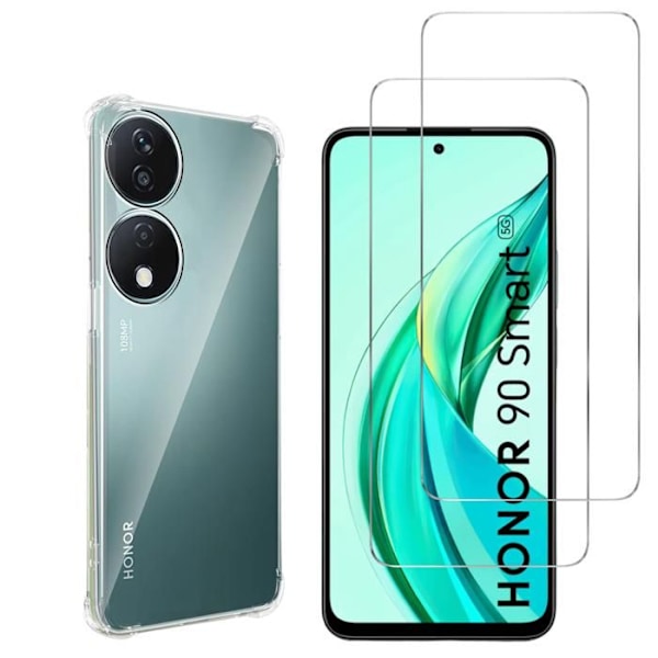 Stötsäker foder - Phonillico - Honor 90 Smart 5G - Mjuk silikon - Förstärkt skydd - Transparent Transparent