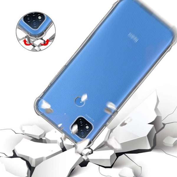 Fodral för Xiaomi REDMI 9C - REDMI 9C NFC - Stötsäkert skydd Mjukt silikon Transparent Phonillico® Transparent