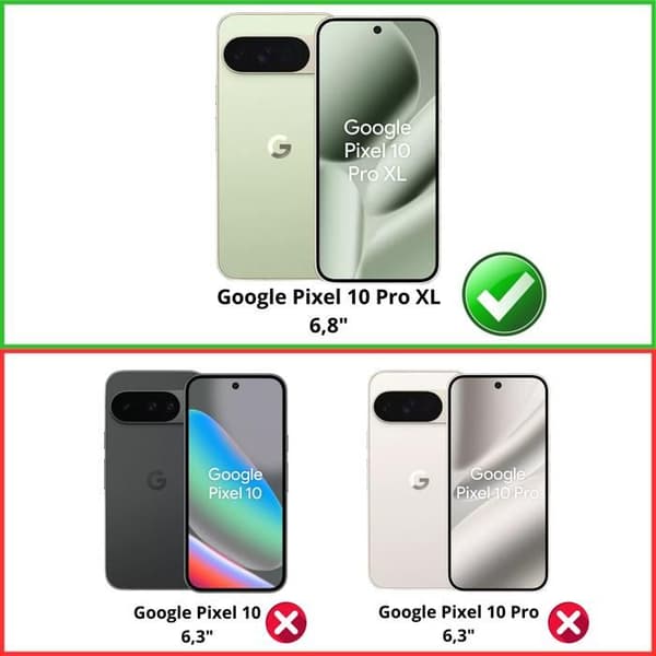 Coque til Google Pixel 10 Pro XL - Sort Portefølje med Magnetisk Klap til Kortopbevaring Phonillico® Svart