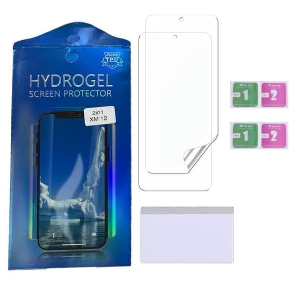 Näytönsuoja - Phonillico - Xiaomi 12 / 12X - 2 kpl pakkaus - Ultra ohut hydrogeeli - Naarmunsuojava Transparent